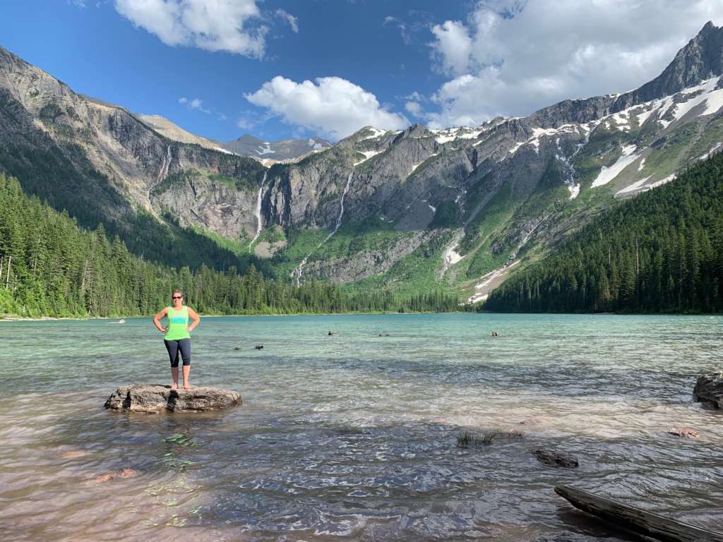 Avalanche Lake in Glacier National Park on a hiking vacation
