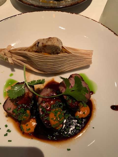 Pork tenderloin at Bobby Flay's Mesa Grille in Caesar's Las Vegas