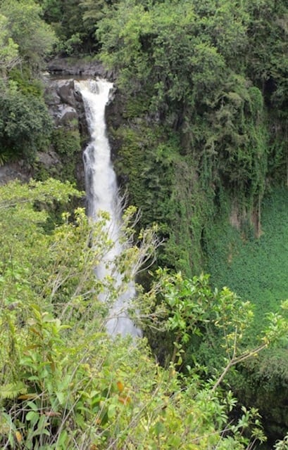 Makahiku Falls on Pipiwai Trail on the Road to Hana