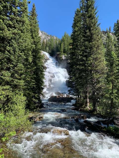 Hidden Falls on the way to Inspiration Point in Grand Tetons