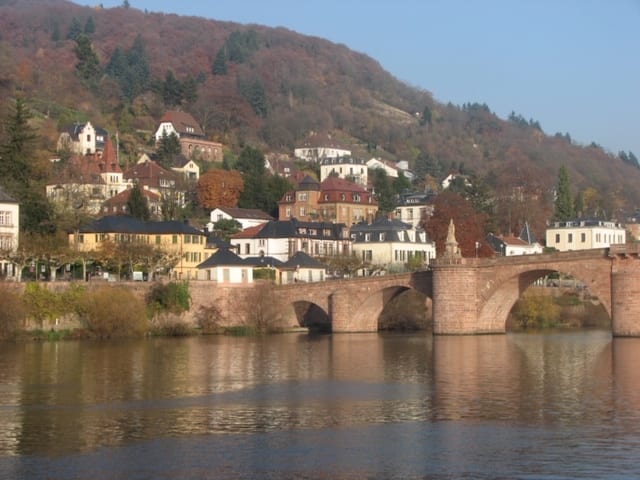 Old Bridge Heidelberg medieval German towns
