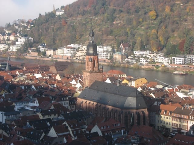 Church of the Holy Spirit in Heidelberg medieval German towns