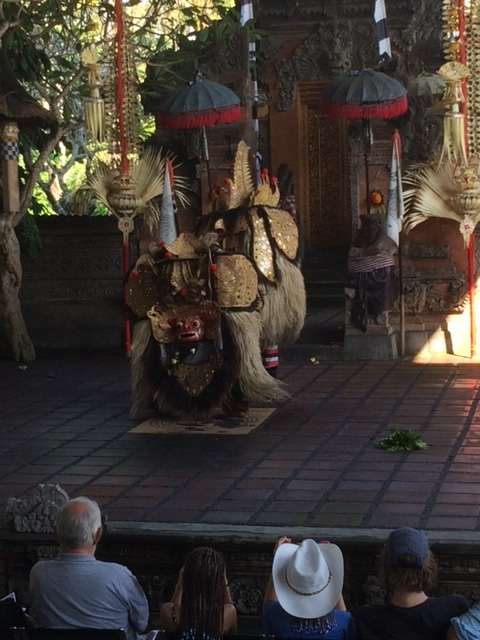 Barong and Keris Cultural Dance Show during our 4 days in Ubud, Bali