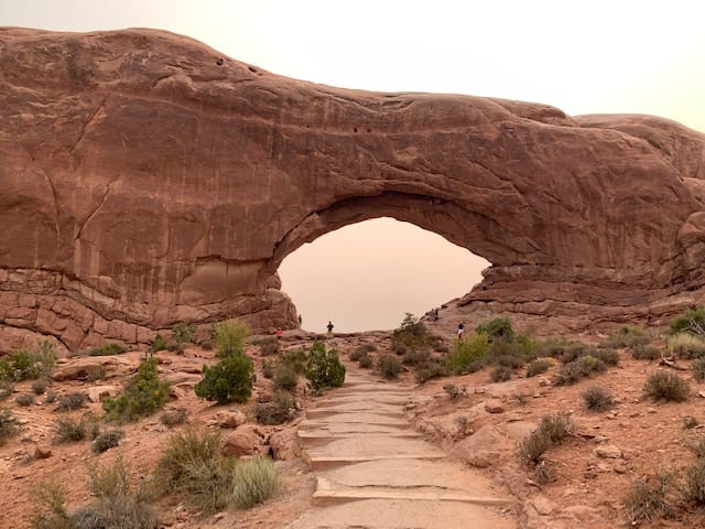 North Window arch on our Utah road trip