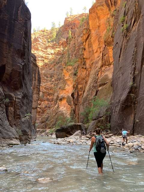 Zion Narrows on our Utah road trip