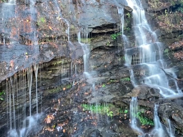 Ada-hi Falls hiking in Northern Georgia