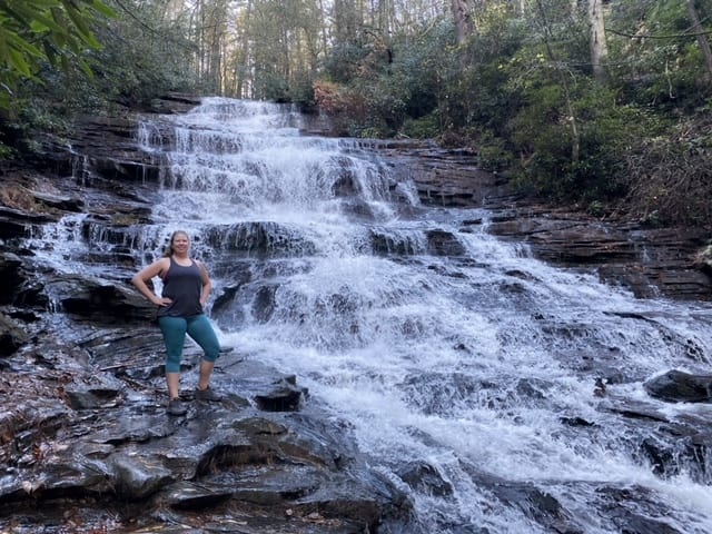 Minnehaha Falls hiking in Northern Georgia