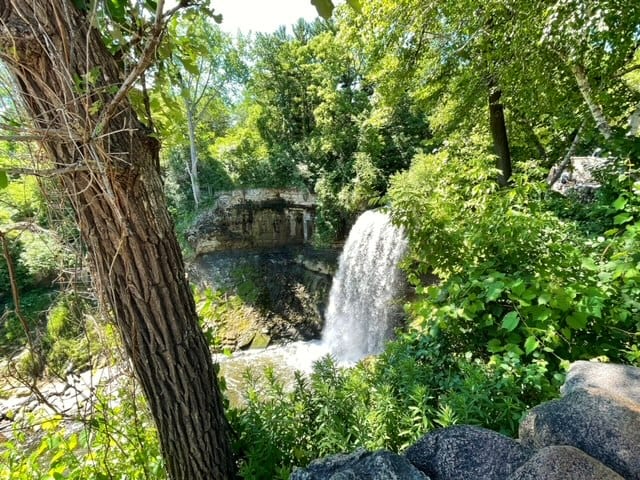 Minnehaha Falls in my 2 days in Minneapolis