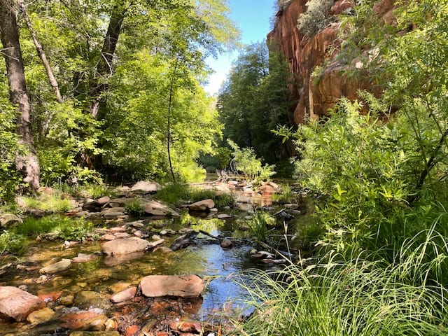 Hike West Fork trail in the Sedona 3 day itinerary