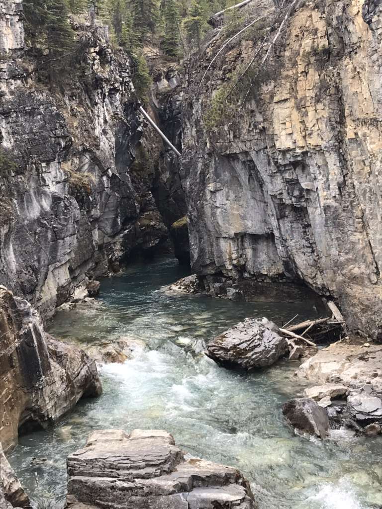 Marble Canyon in Banff itinerary