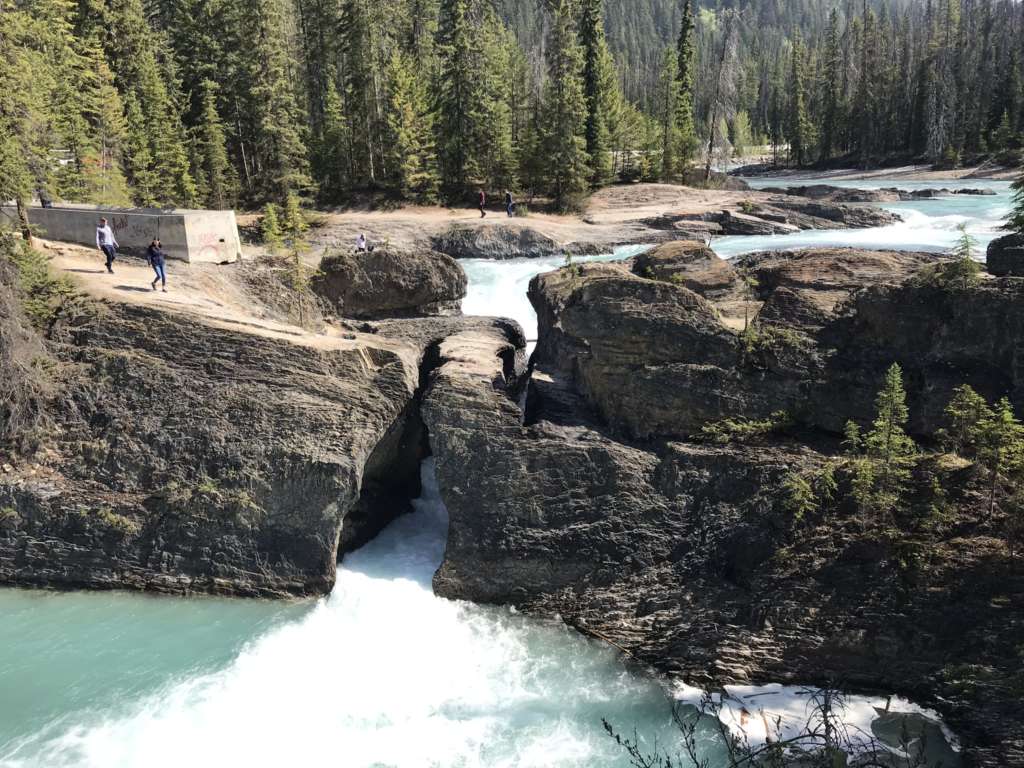 Natural Bridge over Kicking Horse River in Banff Itinerary