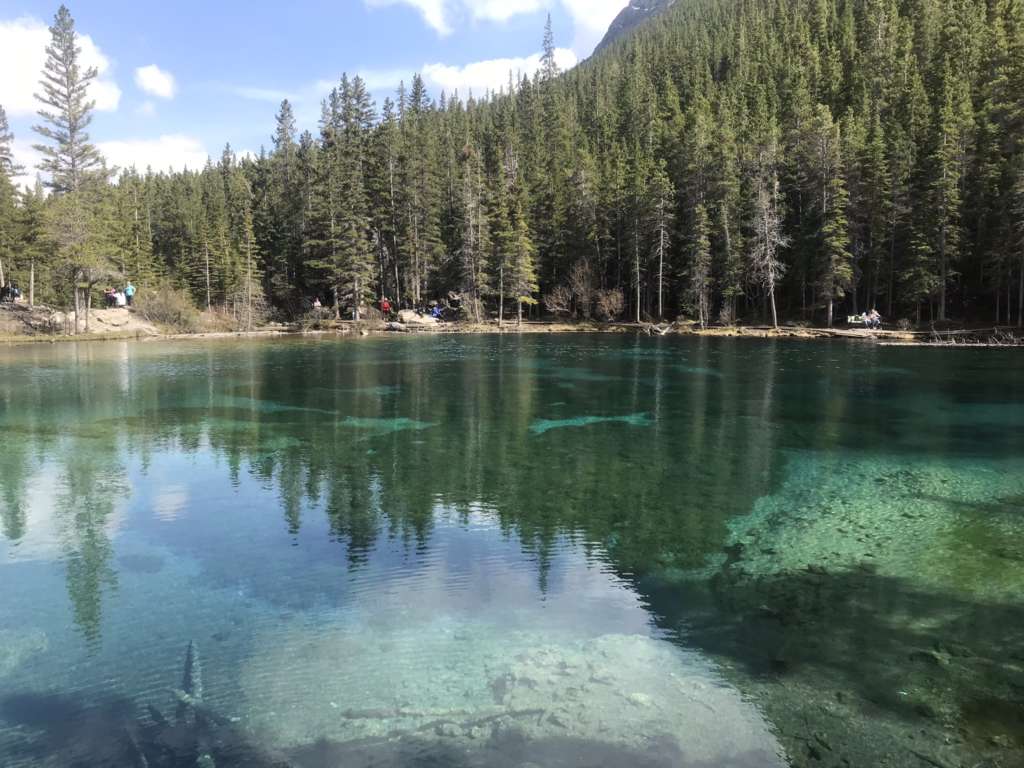 Grassi Lakes in Banff itinerary