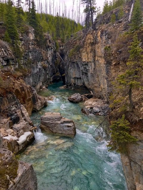 Marble Canyon, easy hikes in Banff