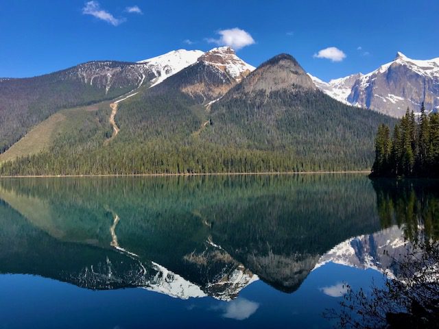Emerald Lake easy hikes in Banff